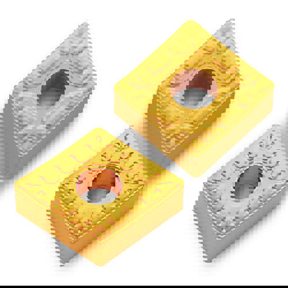 Turning Inserts; Relief Angle: 0 ; Corner Radius (Decimal Inch): 0.0630 ; Included Angle: 80.0 ; Manufacturer Grade: TT8125B ; Coating/Finish: TiCN; Al2O3; TiN ; Wiper Edge: No